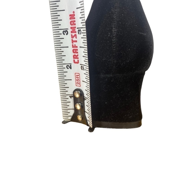 Jasmin  New York women's size 7M Black velvet square toe low block heel pumps - Picture 8 of 10
